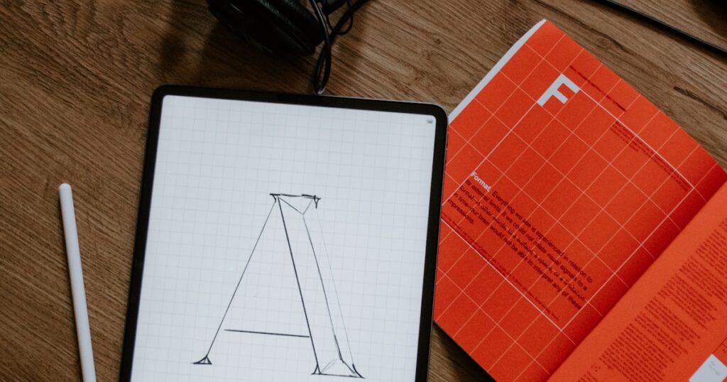Content calendar planning on laptop